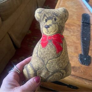 Small 1970’s Cranston Teddy Bear Pillow